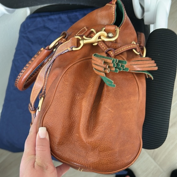 Dooney & Burke Elegant Brown Leather Handbag - Picture 12 of 17
